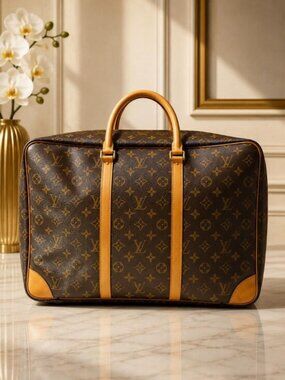Authentic Louis Vuitton Sirius 45 Monogram Travel Duffle Bag
